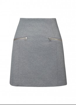 ROP-RPW2502 GREEN SATIN DOUBLE FABRIC BELT SKIRT X main image 1